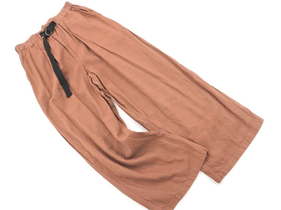 LEPSIM レプシィムローリーズファーム ストライプ ワイド パンツ sizeS/茶 ■◇ ☆ elb8 レディース【USED】【中古】【古着】【ブランド古着買取・販売ABJ】