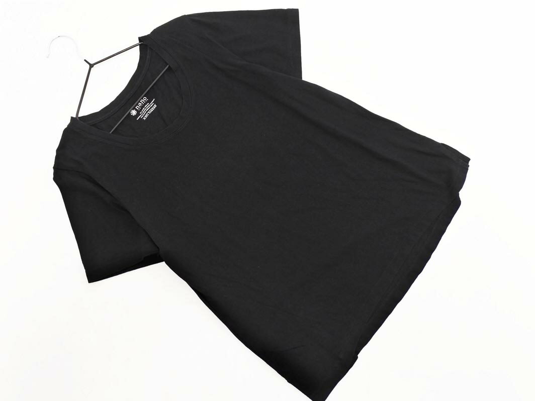 ネコポスOK nano universe ナノユニバース Tシャツ size36/黒 ■◆ ☆ fec0 レディース【USED】【中古】【古着】【ブランド古着買取・販売ABJ】