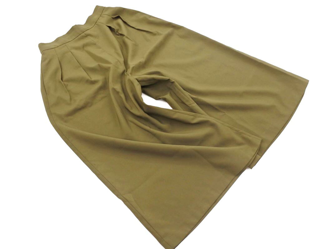 GLOBAL WORK グローバルワーク タック ガウチョ パンツ sizeL/カーキ ■◇ ☆ gdc9 レディース【USED】【中古】【古着】【ブランド古着買取・販売ABJ】 furugi-abj-11161477 ブランド古着ならABJ パッケージ画像