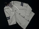 MEN'S BIGI メンズビギ ボタン パーカー size04/グレー ■◇ ☆ fcc4 メンズ【USED】【中古】【古着】【ブランド古着買取・販...