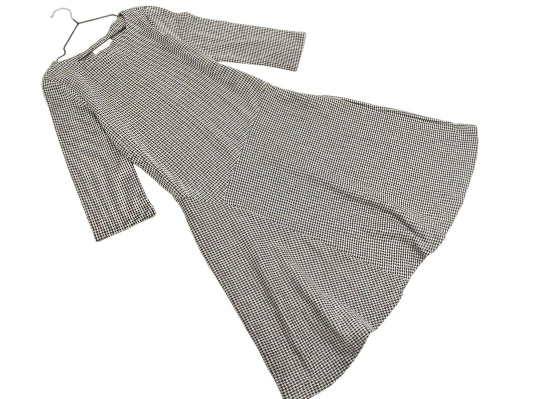 DoCLASSE ドゥクラッセ ウール混 千鳥柄 ワンピース sizeM/グレーx黒 ◇■ ☆ fhc7 レディース【USED】【中古】【古着】【ブランド古着買取・販売ABJ】