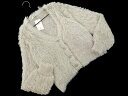 新品 earth music&ecology アースミュージック&エコロジー ミックス フェザー ニット カーディガン sizeF/グレー ◇■ ☆ feb9 レディース【USED】【中古】【古着】【ブランド古着買取・販売ABJ】