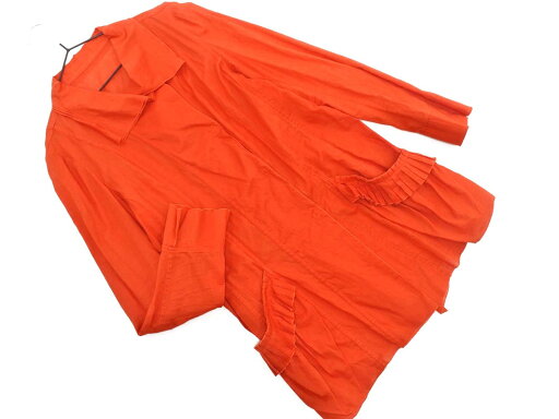 ネコポスOK HIROKO BIS ヒロコビス フリル コート size11/オレンジ ■◇ ☆ feb9 レディース【USED】【中古】【古着】【ブランド古着買取・販売ABJ】 ネコポスOK HIROKO BIS ヒロコビス フリル コート size11/オレンジ ■◇ ☆ feb9 レディース【USED】【中古】【古着】【ブランド古着買取・販売ABJ】