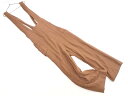 chocol raffine robe ショコラフィネローブ リネン混 サロペット オーバーオール sizeF/モカ ■◆ ☆ feb5 レディース【USED】...