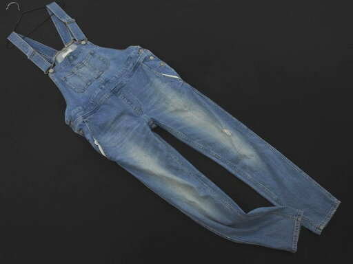 LOWRYS FARM ローリーズファーム ダメージ加工 デニム サロペット オーバーオール sizeM/青 ■■ ☆ feb5 レディース【USED】【中古】【古着】【ブランド古着買取・販売ABJ】 LOWRYS FARM ローリーズファーム ダメージ加工 デニム サロペット オーバーオール sizeM/青 ■■ ☆ feb5 レディース【USED】【中古】【古着】【ブランド古着買取・販売ABJ】