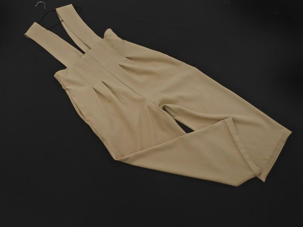 w closet ダブルクローゼット サロペット オーバーオール sizeF/ベージュ ■■ ☆ feb5 レディース【USED】【中古】【古着】【ブランド古着買取・販売ABJ】