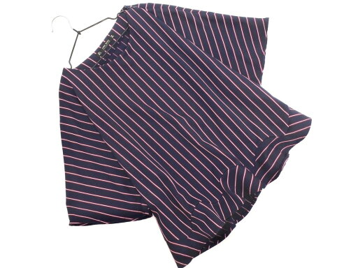 ZARA basic ザラ ベーシック ストライプ プルオーバー カットソー sizeL/紺 ■◆ ☆ feb5 レディース【USED】【中古】【古着】【ブランド古着買取・販売ABJ】 ZARA basic ザラ ベーシック ストライプ プルオーバー カットソー sizeL/紺 ■◆ ☆ feb5 レディース【USED】【中古】【古着】【ブランド古着買取・販売ABJ】
