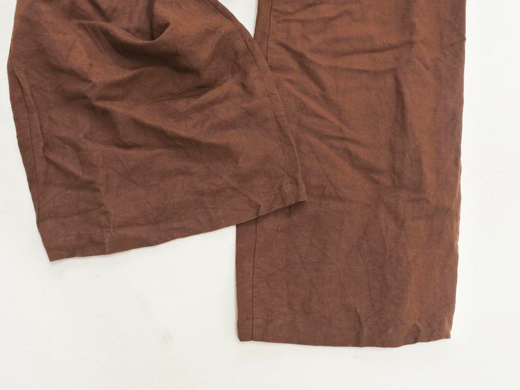 MOUSSY マウジー リネン混 サロペット オーバーオール size1/茶 ■◆ ☆ feb4 レディース【USED】【中古】【古着】【ブランド古着買取・販売ABJ】