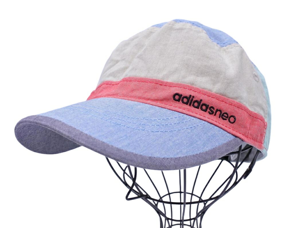 adidas アディダス ワーク キャップ sizeF(57-60cm)/水色xベージュxミント ■◇ ☆ feb4 レディース【USED】【中古】【古着】【ブランド古着買取・販売ABJ】