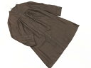 7-IDconcept. 7-IDコンセプト スタンドカラー チュニック ロング ブラウス シャツ size38/茶 ■◇ ☆ feb3 レディース【USED】【中古】【古着】【ブランド古着買取・販売ABJ】