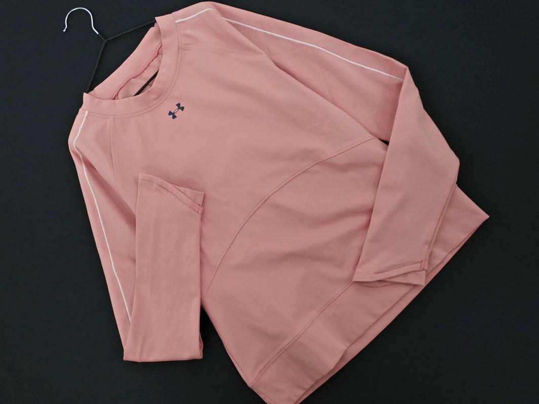 ネコポスOK UNDER ARMOUR アンダーアーマー 長袖 カットソー sizeM/ピンク ■◇ ☆ gfa9 レディース