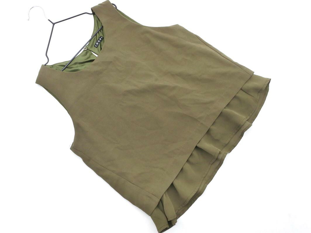 ネコポスOK INGNI イング ノースリーブ ブラウス シャツ sizeM/カーキ ■◆ ☆ feb3 レディース【USED】【中古】【古着】【ブランド古着買取・販売ABJ】