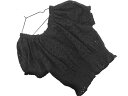 Crisp クリスプ 刺繍 ブラウス シャツ sizeF/黒 ■◆ ☆ fec6 レディース【USED】【中古】【古着】【ブランド古着買取・販売ABJ】