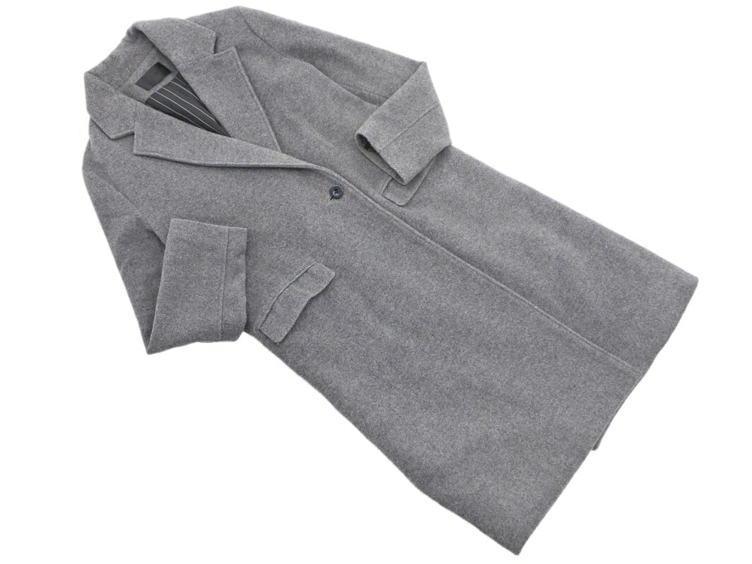 MURUA ムルーア ウール混 チェスター コート sizeS/グレー ◇■ ☆ fec2 レディース【USED】【中古】【古着】【ブランド古着買取・販売ABJ】