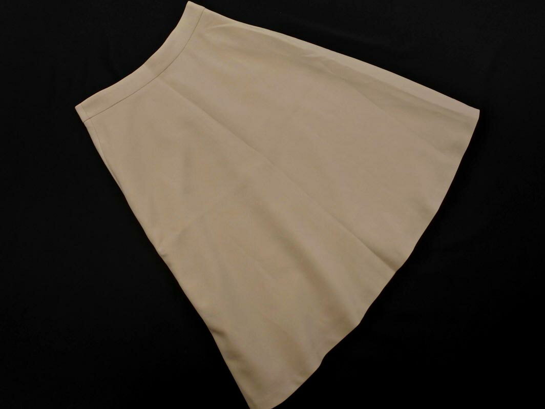 ネコポスOK NATURAL BEAUTY BASIC ナチュラルビューティーベーシック フレア スカート sizeM/ベージュ ■■ ☆ fec2 レディース【USED】【中古】【古着】【ブランド古着買取・販売ABJ】
