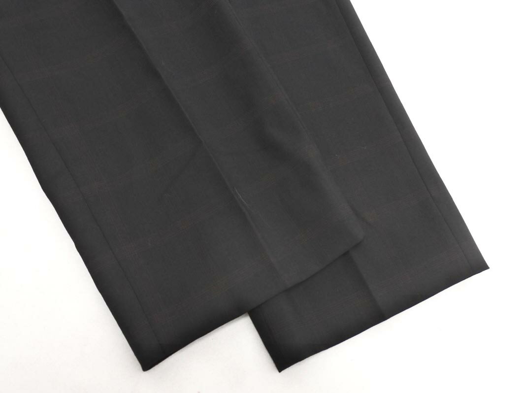 Paul Smith ポールスミス 大きいサイズ チェック パンツ size81/黒xブラウン ■■ ☆ fid0 メンズ【USED】【中古】【古着】【ブランド古着買取・販売ABJ】