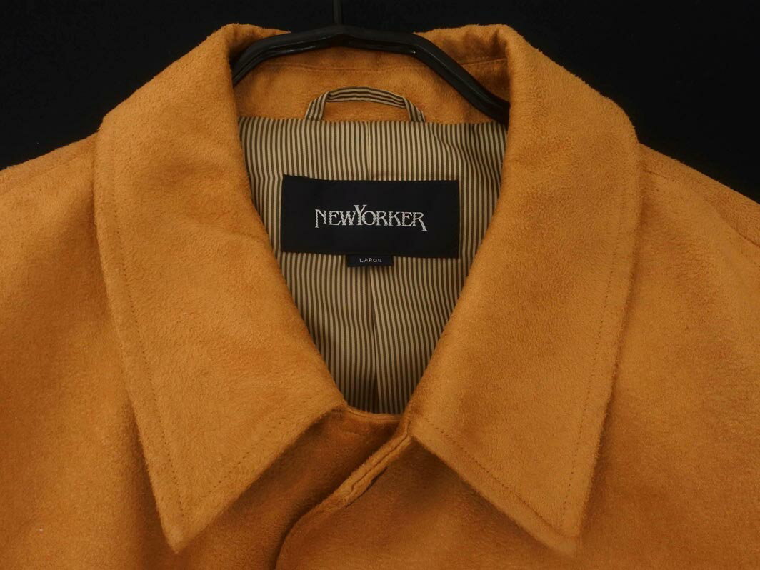 NEWYORKER ニューヨーカー スウェード調ジャケット sizeL/キャメル ◇■ ☆ fja9 メンズ【USED】【中古】【古着】【ブランド古着買取・販売ABJ】