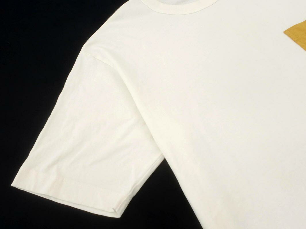 ネコポスOK グリーンレーベルリラクシング ユナイテッドアローズ 胸ポケット カットソー sizeL/白 ■◆ ☆ ffa2 メンズ【USED】【中古】【古着】【ブランド古着買取・販売ABJ】