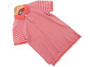 POLO RALPH LAUREN ポロ ラルフローレン ボーダー ポロシャツ 130cm 赤 ■◆ ☆ fga7 【USED】【中古】【古着】【ブランド古着買取・販売ABJ】