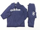 adidas アディダス neo ネオ スウェット パーカー パンツ セットアップ sizeM/紺 ■■ ☆ fgb0 レディース【USED】【中古】【古着】【...