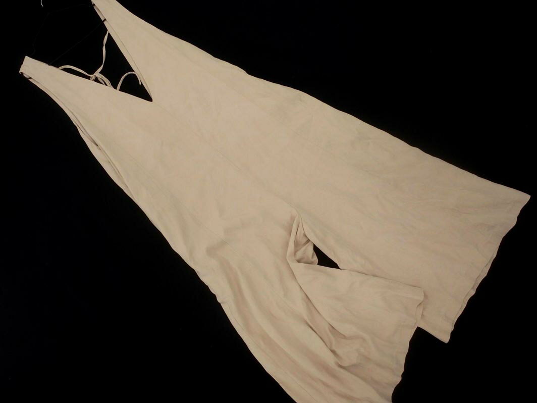 Rope Picnic ロペピクニック バックリボン サロペット オールインワン size36/ベージュ ■■ ☆ ffb1 レディース【USED】【中古】【古着】【ブランド古着買取・販売ABJ】