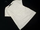 ネコポスOK SACRA サクラ ボーダー レース カットソー size38/白xグレー ■◆ ☆ ffb3 レディース【USED】【中古】【古着】【ブランド古着買取・販売ABJ】