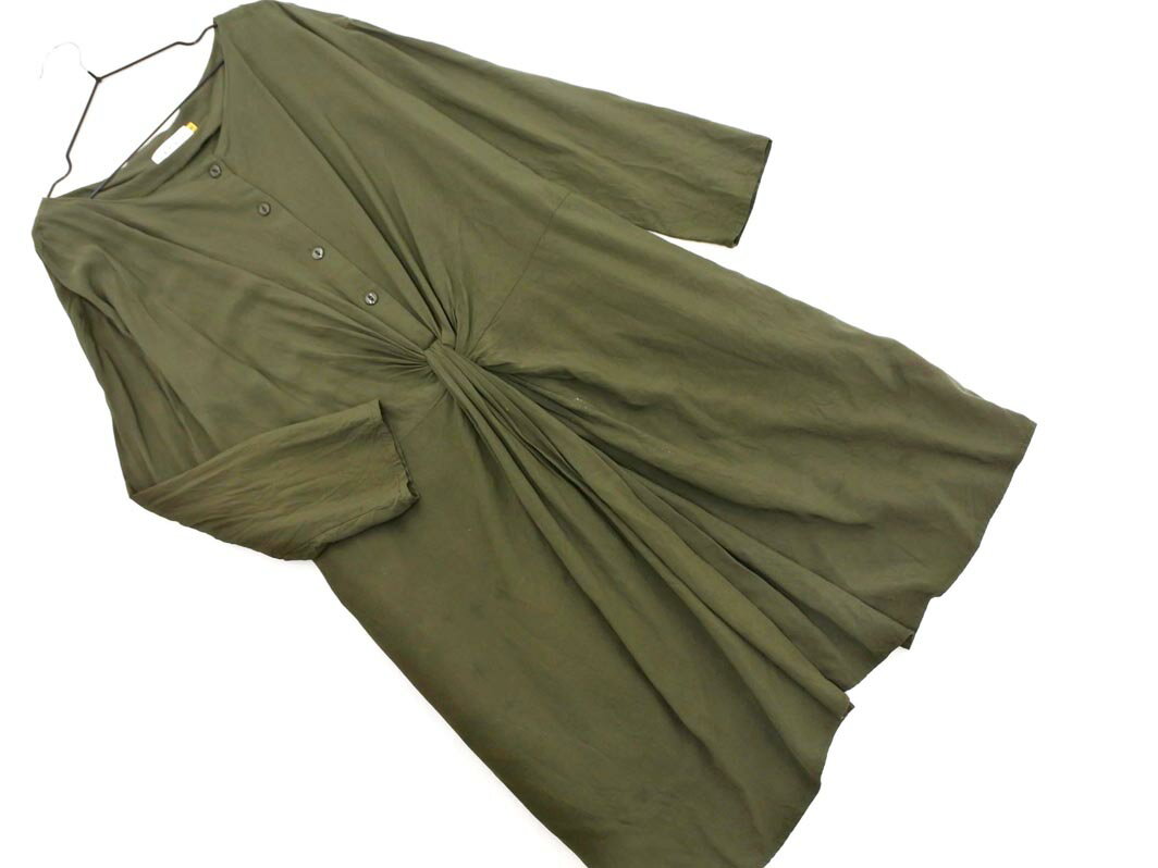 LEPSIM レプシィムローリーズファーム Iライン ワンピース sizeM/カーキ ■◇ ☆ fab7 レディース【USED】【中古】【古着】【ブランド古着買取・販売ABJ】