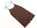 ネコポスOK JEANASIS ジーナシス フロントボタン リブ ニット キャミソール sizeF/茶 ■◆ ☆ ffb3 レディース【USED】【中古】【古着】【ブランド古着買取・販売ABJ】(4)