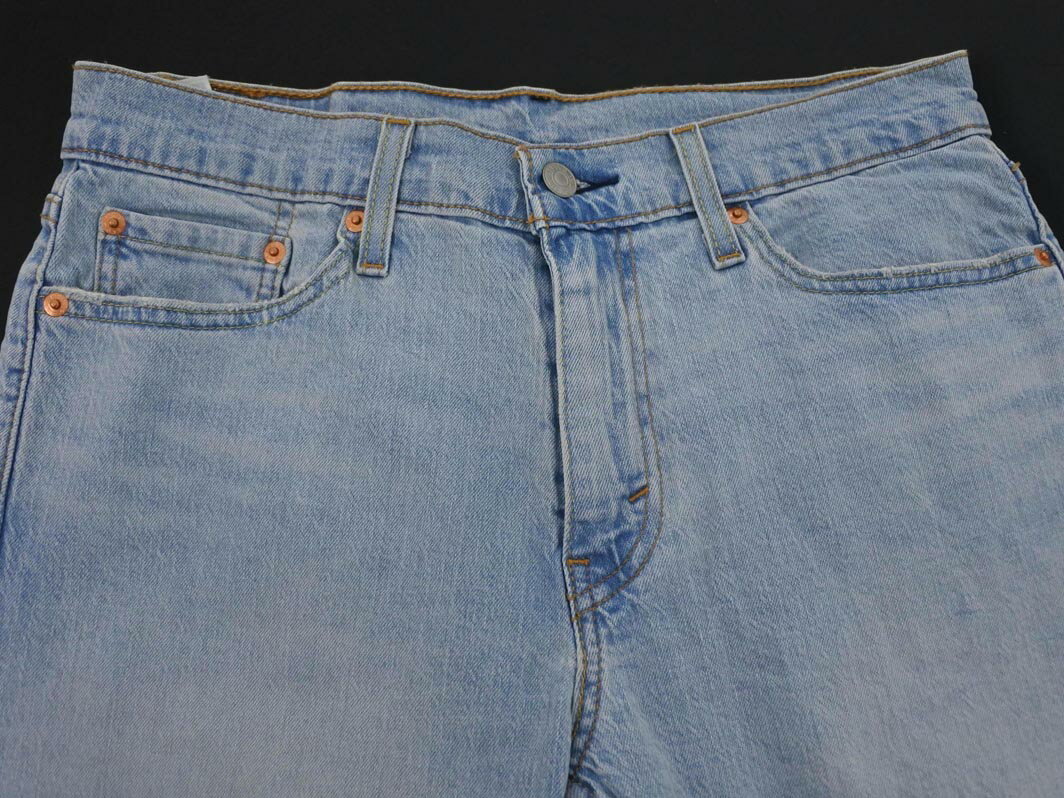 LEVI&#039;S リーバイス 405 USED加工 カットオフ ハーフ デニムパンツ size30/青 ■◆ ☆ fgb0 メンズ【USED】【中古】【古着】【ブランド古着買取・販売ABJ】