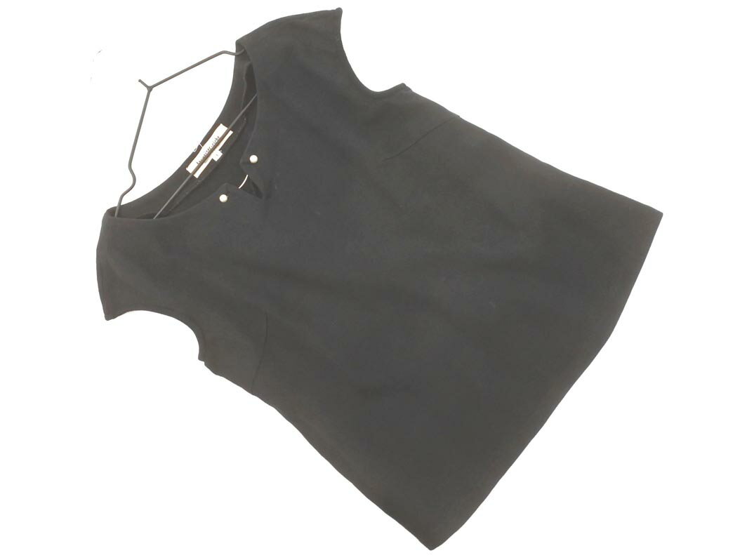 ネコポスOK Apuweiser-riche アプワイザーリッシェ ノースリーブ カットソー size1/黒 ■◆ ☆ fgb0 レディース【USED】【中古】【古着】【ブランド古着買取・販売ABJ】(4)