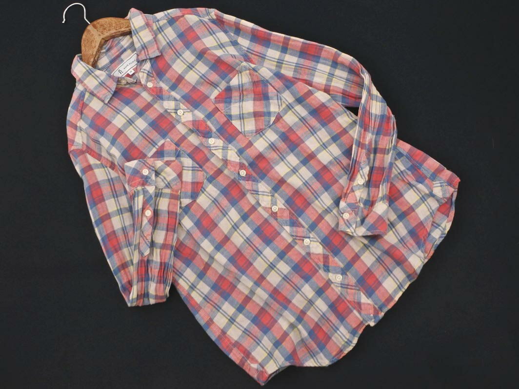 Rope Picnic ロペピクニック 綿麻 チェック シャツ size38/ベージュx赤x青 ■◇ ☆ geb1 レディース【USED】【中古】【古着】【ブランド古着買取・販売ABJ】 furugi-abj-11165225 ブランド古着ならABJ パッケージ画像