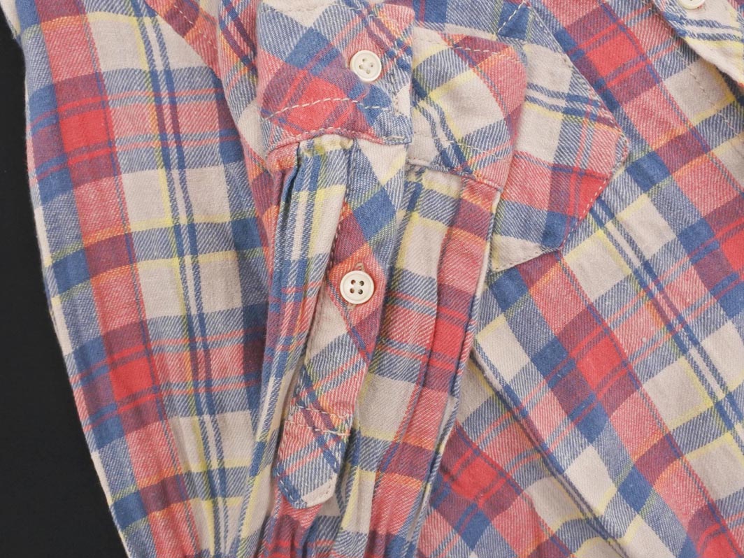 Rope Picnic ロペピクニック 綿麻 チェック シャツ size38/ベージュx赤x青 ■◇ ☆ geb1 レディース【USED】【中古】【古着】【ブランド古着買取・販売ABJ】 furugi-abj-11165225 ブランド古着ならABJ サンプル画像3