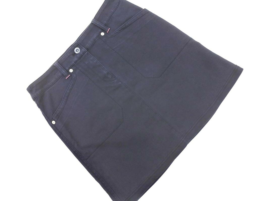 ネコポスOK Munsingwear マンシングウェア ゴルフ GOLF ポケット 刺繍 スカート size9/紺 ■■ ☆ gfa9 レディース【USED】【中古】【古着】【ブランド古着買取・販売ABJ】