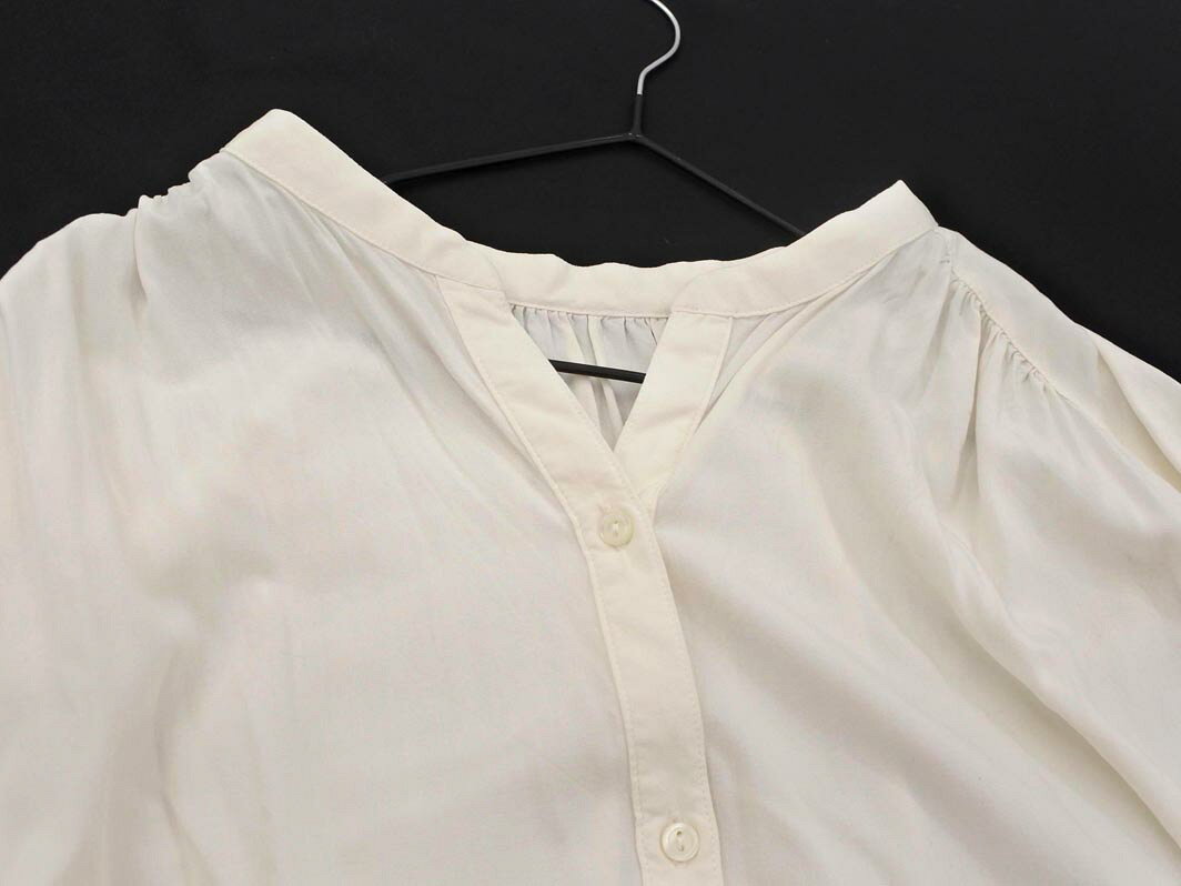 ネコポスOK GLOBAL WORK グローバルワーク ブラウス シャツ sizeM/アイボリー ■◇ ☆ geb9 レディース【USED】【中古】【古着】【ブランド古着買取・販売ABJ】 furugi-abj-11170705 ブランド古着ならABJ サンプル画像3