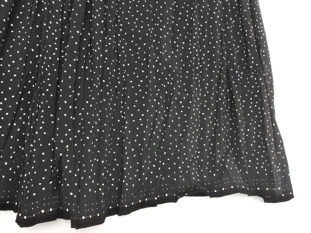 Mila Owen ミラオーウェン ドット マキシ スカート size1/黒 ■■ ☆ gec5 レディース【USED】【中古】【古着】【ブランド古着買取・販売ABJ】 furugi-abj-11174454 ブランド古着ならABJ サンプル画像2