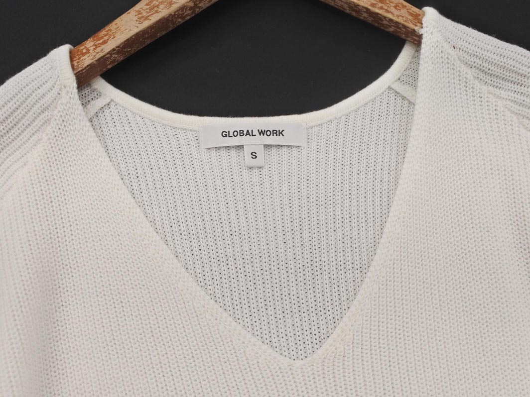 GLOBAL WORK グローバルワーク ニット セーター sizeS/オフホワイト ■◇ ☆ gfb2 レディース【USED】【中古】【古着】【ブランド古着買取・販売ABJ】 furugi-abj-11185071 ブランド古着ならABJ サンプル画像2