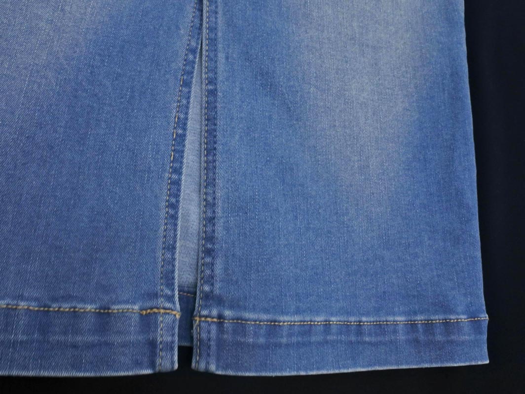 nano universe ナノユニバース ストレッチ フロントスリット タイト スカート size38/青 ■■ ☆ gfb1 レディース【USED】【中古】【古着】【ブランド古着買取・販売ABJ】 furugi-abj-11185207 ブランド古着ならABJ サンプル画像3
