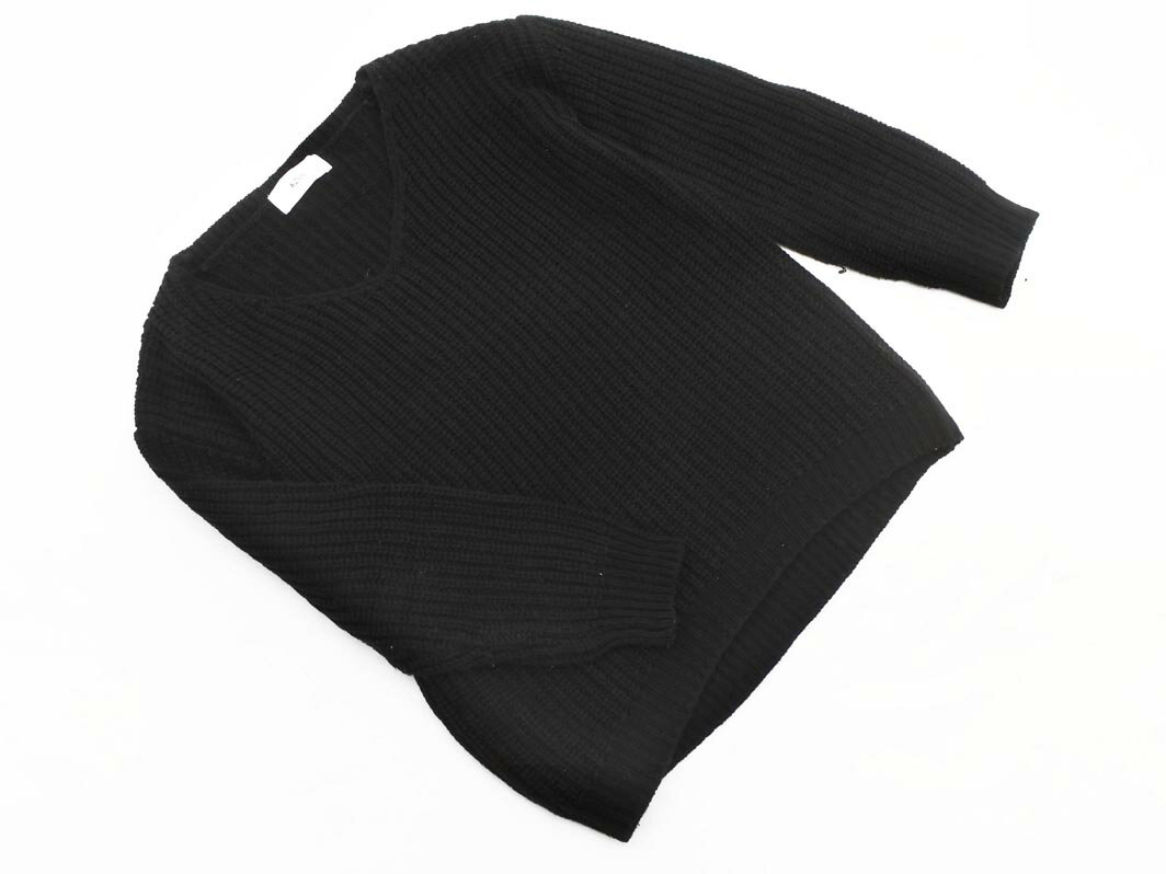 AZUL BY MOUSSY アズールバイマウジー Vネック ニット セーター sizeS/黒 ◇■ ☆ fia5 レディース【USED】【中古】【古着】【ブランド古着買取・販売ABJ】