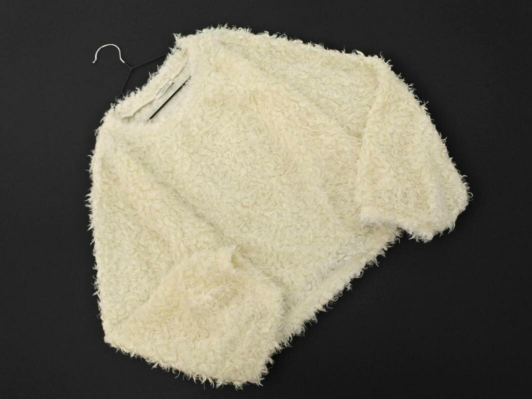 earth music&amp;ecology アースミュージック＆エコロジー プードル プルオーバー sizeF/アイボリー ◇■..