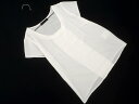 ネコポスOK QUEENS COURT クイーンズコート パール フレンチスリーブ ブラウス シャツ size2/白 ■◆ ☆ fea7 レディース【USED】...