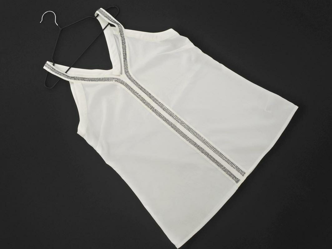 BANANA REPUBLIC バナナリパブリック ビーズ キャミソール sizeXS/白 ■◆ ☆ fga1 レディース【USED】【..