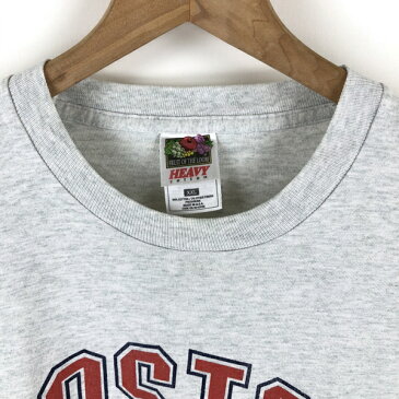 【古着】 BOSTON RED SOX ボストンレッドソックス ロゴプリントTシャツ グレー系 メンズXL以上 【中古】 n002381