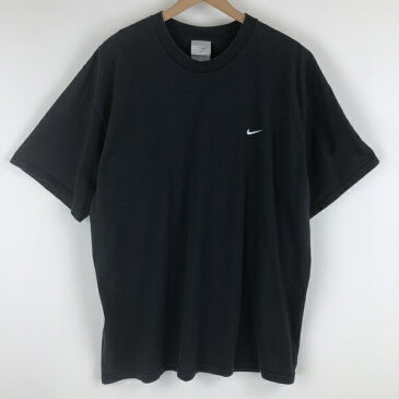 【古着】 NIKE ナイキ ワンポイントTシャツ ブラック系 メンズXL 【中古】 n003522