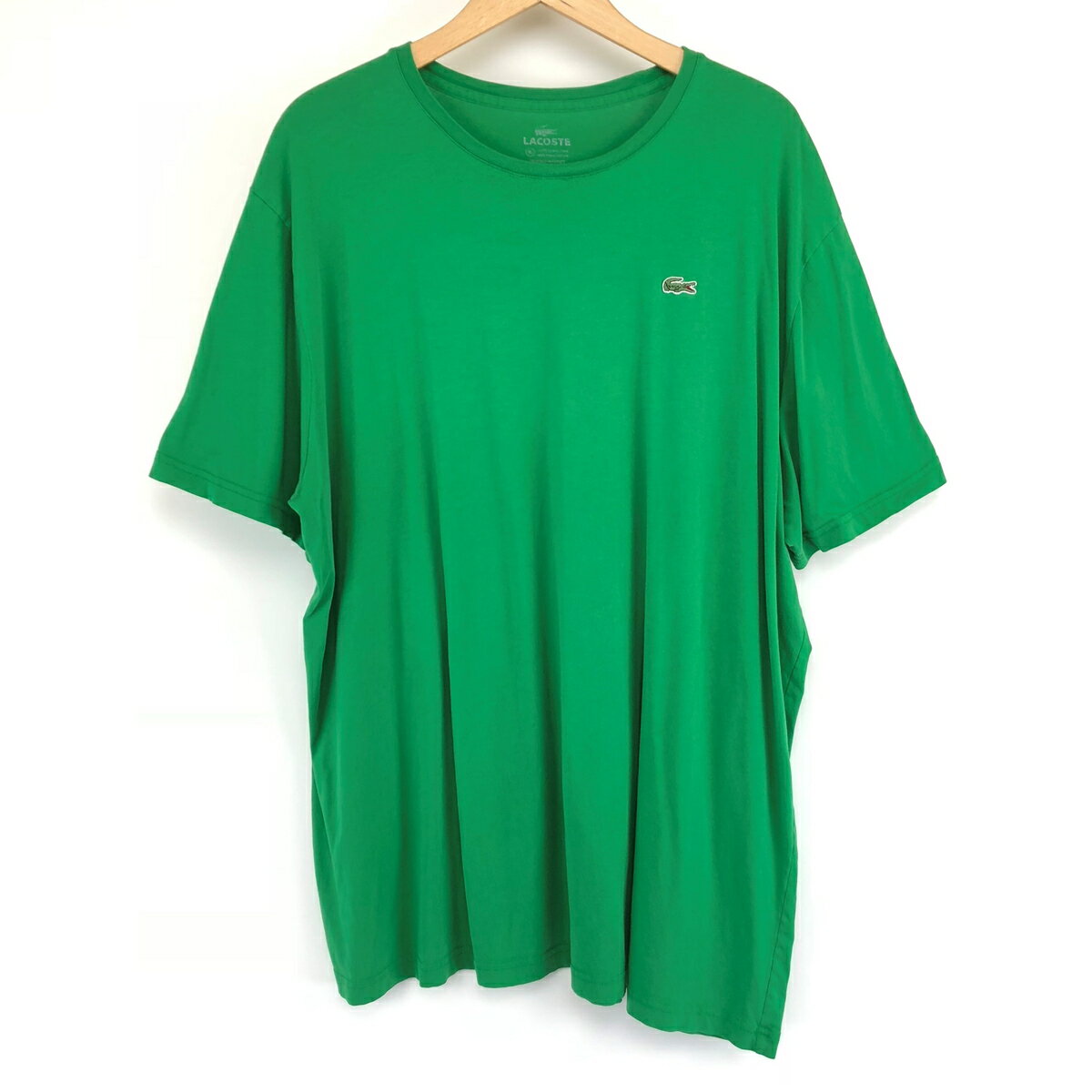 【古着】 LACOSTE ラコステ ワンポイントTシャツ グリーン系 メンズXL以上 【中古】 n003672