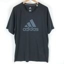 【古着】 adidas アディダス スポーツTシャツ ブラッ