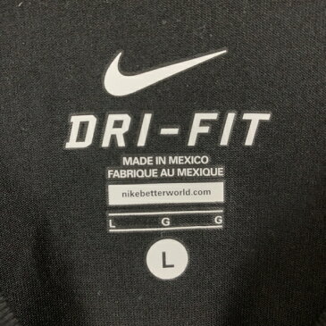 【古着】 NIKE ナイキ 無地Tシャツ　DRY-FIT ブラック系 メンズL 【中古】 n003823