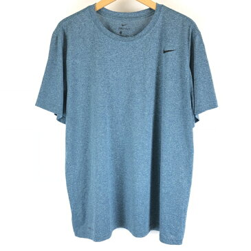 【古着】 NIKE ナイキ ワンポイントTシャツ　DRY-FIT ブルー系 メンズXL 【中古】 n005930