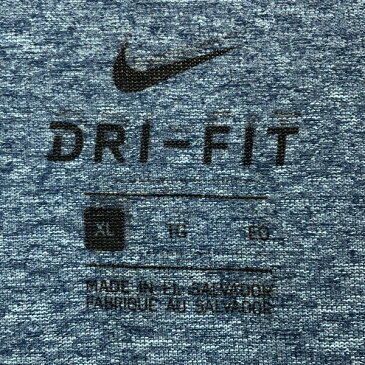 【古着】 NIKE ナイキ ワンポイントTシャツ　DRY-FIT ブルー系 メンズXL 【中古】 n005930