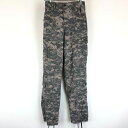 U.S ARMY ミリタリーカーゴパンツ ACU リップストップ デジタルカモ 迷彩 カモフラ柄 オリーブ系 メンズXS n010206(4)