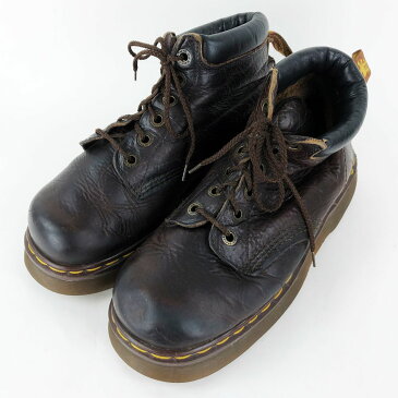 【古着】 Dr.Martens ドクターマーチン ワークブーツ ラウンドトゥ 厚底 ブラウン系 レディース24.5cm n010538